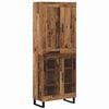vidaXL Hoge kast Oudhout 69,5 x 34 x 180 cm Bewerkt hout