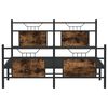 vidaXL Bedframe zonder matras hout gerookt eikenkleurig 140x200 cm