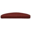 vidaXL Trapmatten Zelfklevend 20 stuks 65x21x4 cm Bordeaux Rood Halfrond Groot