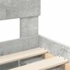vidaXL Bedframe met hoofdeinde Beton 90 x 200 cm Massief grenenhout