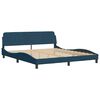 vidaXL Bedframe met hoofdeinde "Dover" fluweel blauw 180x200 cm