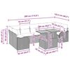 vidaXL Tuinbankenset met kussen 8 pcs Beige en Cr&egrave;me poly rattan