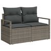 vidaXL Tuin Sofa Set met kussen 7 pcs Grijs