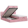 vidaXL Ottoman bed met matras met hoofdeinde 2 st Roze Fluweel