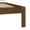 vidaXL Bedframe massief grenenhout honingbruin 90x200 cm