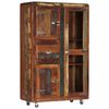 vidaXL Hoge kast 90x42x142 cm massief gerecycled hout