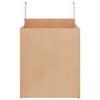 vidaXL Papieren zakken 50 st met hengsels 32x22x24 cm bruin