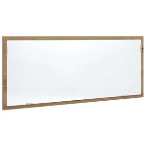 vidaXL Badkamerspiegel LED 100x8,5x37 cm bewerkt hout artisanaal eiken