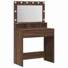 vidaXL Plafondtafel Bruin Eiken 75,5 x 41 x 135 cm Bewerkt hout