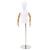 vidaXL Verstelbare 120-157 cm Mannequin met Basis Uniseks PP Wit