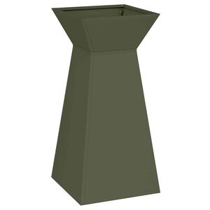 vidaXL Pilaar Plantenbak Olijfgroen 35 x 35 x 73 cm