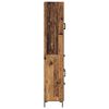 vidaXL Hoge kast met lade 2 pcs Oudhout Bewerkt hout