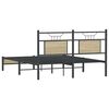 vidaXL Bedframe zonder matras hout sonoma eikenkleurig 140x190 cm