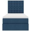vidaXL Opslag bed met matras met matras Blauw 90 x 200 cm Polyester