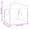 vidaXL Partytent Blauw 291 x 291 x 315 cm Oxford Stof