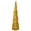 vidaXL Kunstkerstboom pop-up 180 cm PET goudkleurig