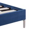 vidaXL Bedframe stof blauw 160x200 cm