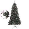 vidaXL Kunstkerstboom met standaard 210 cm PVC groen