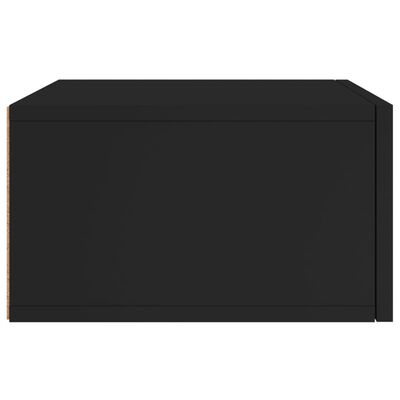 vidaXL Nachtkastjes 2 st wandgemonteerd 35x35x20 cm zwart