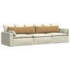 vidaXL Sofa Kussens 2 stuks Bruin 145 x 40 cm Cordstof