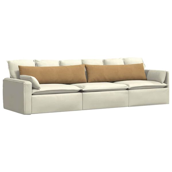 vidaXL Sofa Kussens 2 stuks Bruin 145 x 40 cm Cordstof