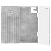 vidaXL Dartbord Kabinet ALKMAAR Betongrijs 52,5 x 10,5 x 53,5 cm
