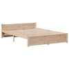 vidaXL Bedframe met hoofdbord massief grenenhout 150x200 cm