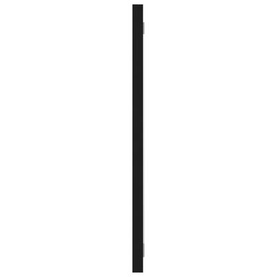 vidaXL Badkamerspiegel 80x1,5x37 cm spaanplaat zwart