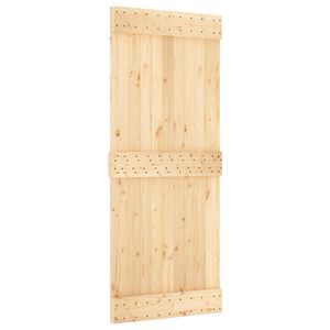 vidaXL Schuifdeur NARVIK 85 x 210 cm (213,5 cm) Naturel en Zwart