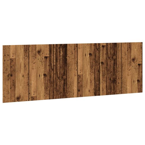 vidaXL Hoofdbord wandmodel 240x1,5x80 cm bewerkt hout oud houtkleurig
