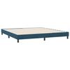 vidaXL Boxspring zonder matras fluweel donkerblauw 180x210 cm