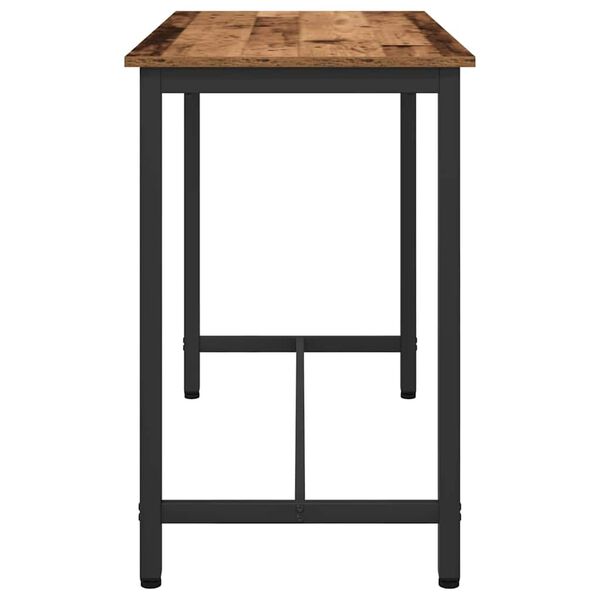 vidaXL Tafel Oudhout 100 x 50 x 76,5 cm Engineered hout en staal