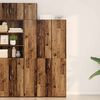 vidaXL Highboard Oud hout 70 x 42,5 x 185 cm Bewerkt hout