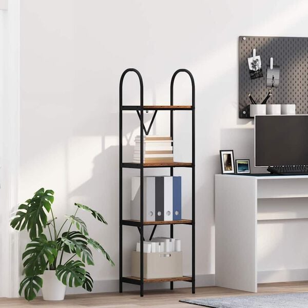 vidaXL Boekenkast Oudhout 40 x 30 x 146 cm Bewerkt hout