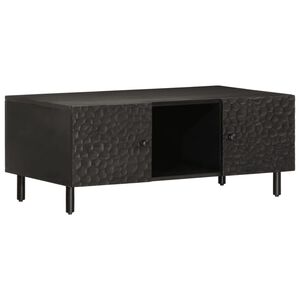 vidaXL Salontafel 100x54x40 cm massief mangohout zwart