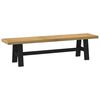 vidaXL Eetbank NOAIN 160 x 41 x 45 cm Massief grenenhout Naturel