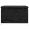 vidaXL Nachtkastje met lade Zwart Eiken 34 x 30 x 20 cm Bewerkt hout
