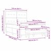vidaXL Boxspring bed met matras Lichtgrijs 140 x 190 cm Fluweel