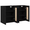 vidaXL Wandkast 2 st Artisan Eiken 69,5 x 34 x 90 cm Bewerkt hout