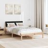 vidaXL Bedframe Bruin en zwart 120 x 190 cm Massief grenenhout