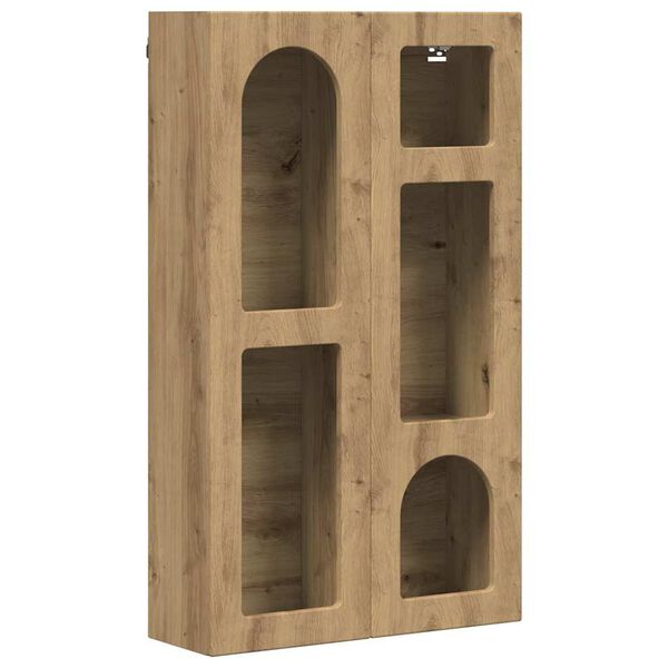 vidaXL Hangkast met plank Artisan Eiken 59 x 20 x 100 cm Bewerkt hout