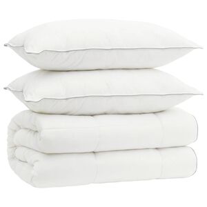 vidaXL Dekbed en Kussen Set 3 st 200x200 cm 4 seizoenen 140+220 GSM