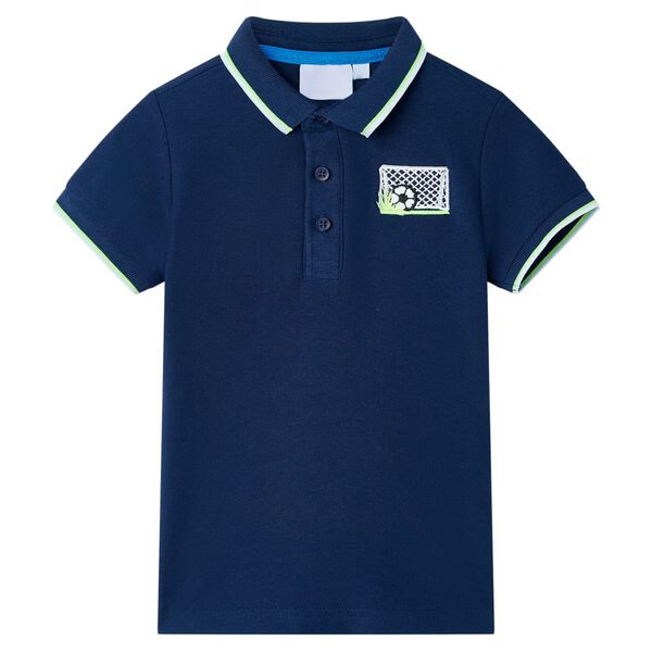 Kinderpoloshirt 104 marineblauw
