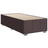 vidaXL Boxspring met matras stof donkerbruin 90x190 cm