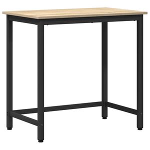 vidaXL Tafel Sonoma Eiken 100 x 50 x 76,5 cm Engineered hout en staal