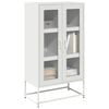 vidaXL Hoge kast 68x39x123 cm staal wit