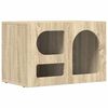vidaXL TV-kast ELST 60 x 35 x 40 cm Sonoma Eiken Bewerkt hout