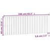 vidaXL Wandhoofdbord 166x3x60 cm massief grenenhout zwart
