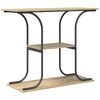 vidaXL Wandtafel Sonoma Eiken 101 x 35 x 80,5 cm Bewerkt hout