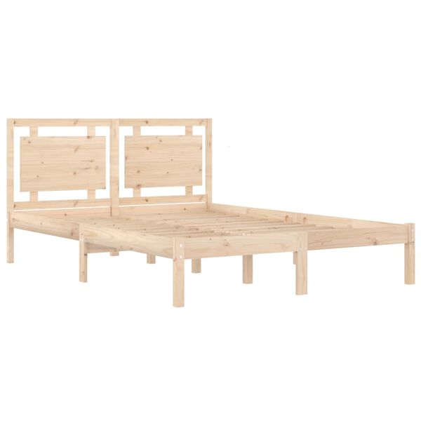 vidaXL Bedframe massief hout 140x200 cm